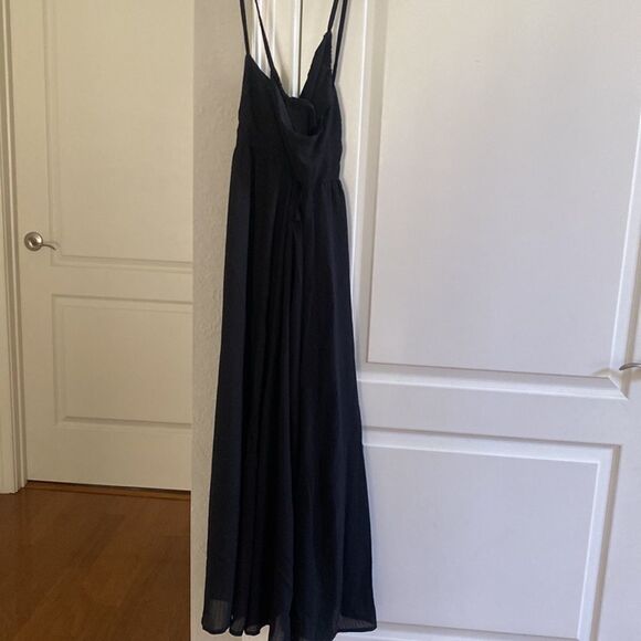 JustFab Women's Empire Maxi Dress in Black Size M NWT - Picture 6 of 6